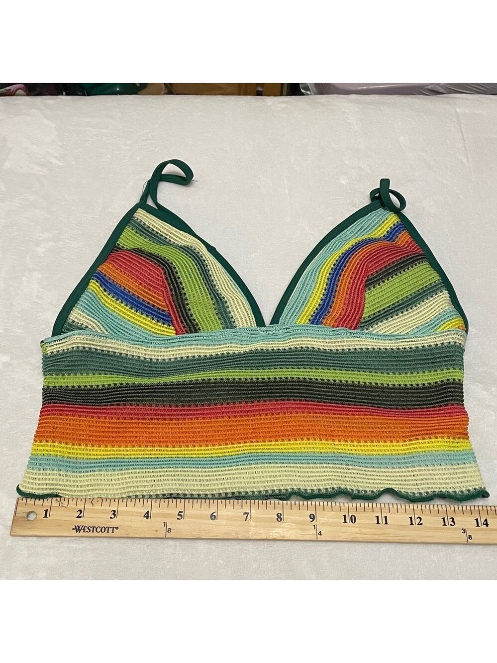 Seamolly Striped Tie Side Tankini Set Sz XL - Picture 5 of 8